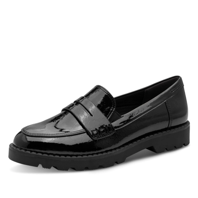 MOCASIN MUJER 24312-41 NEGRO CHAROL - 2