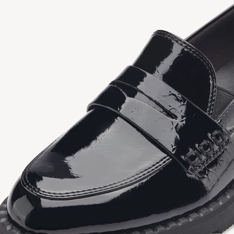 MOCASIN MUJER 24312-41 NEGRO CHAROL - 3