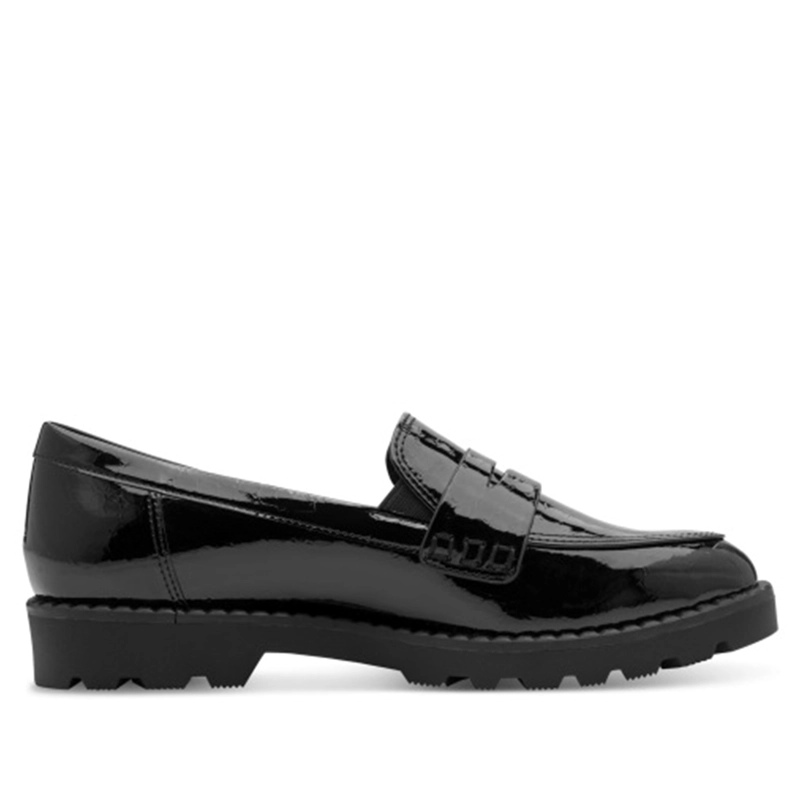 MOCASIN MUJER 24312-41 NEGRO CHAROL - 5