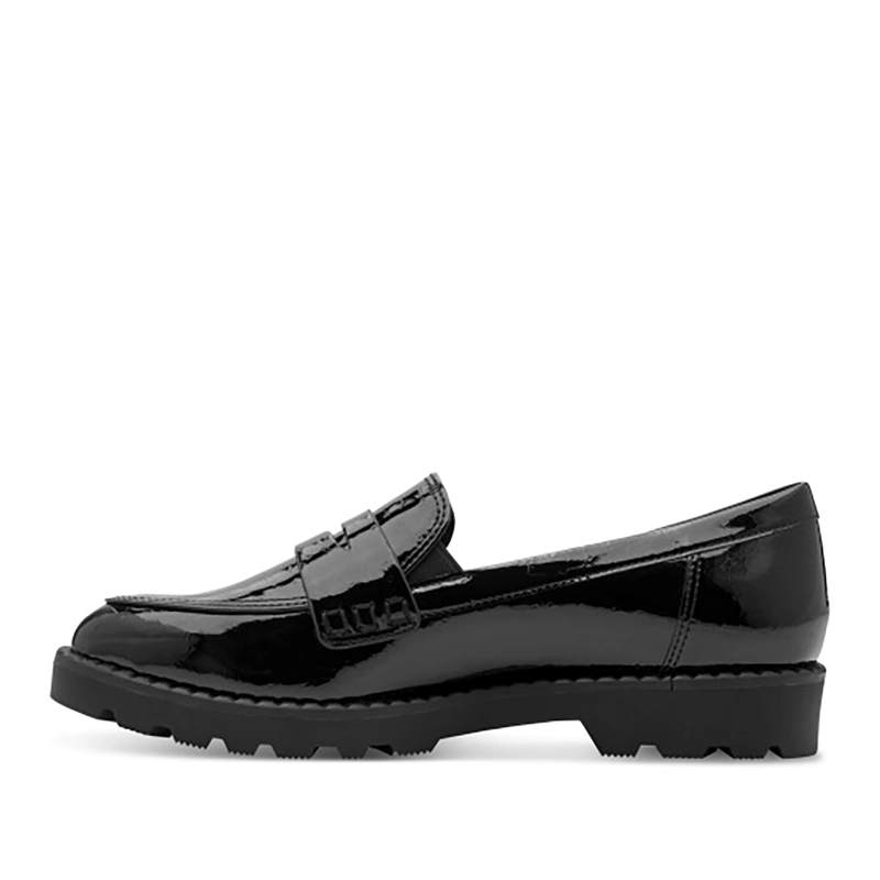MOCASIN MUJER 24312-41 NEGRO CHAROL - 9