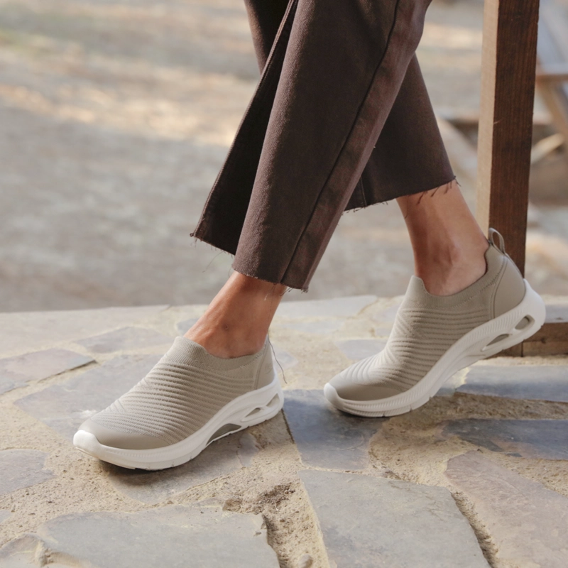 ZAPATILLA MUJER BRERA 135203 BEIGE - 3