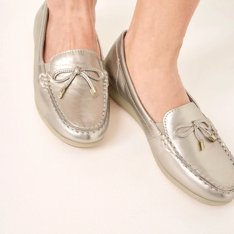 MOCASIN MUJER 8460044 DORADO - 4