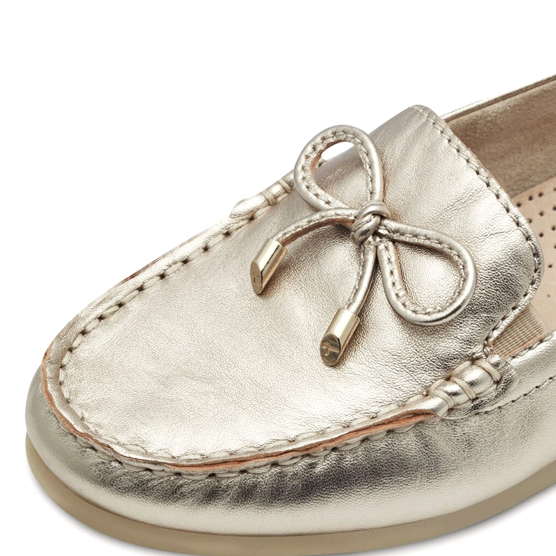 MOCASIN MUJER 8460044 DORADO - 5