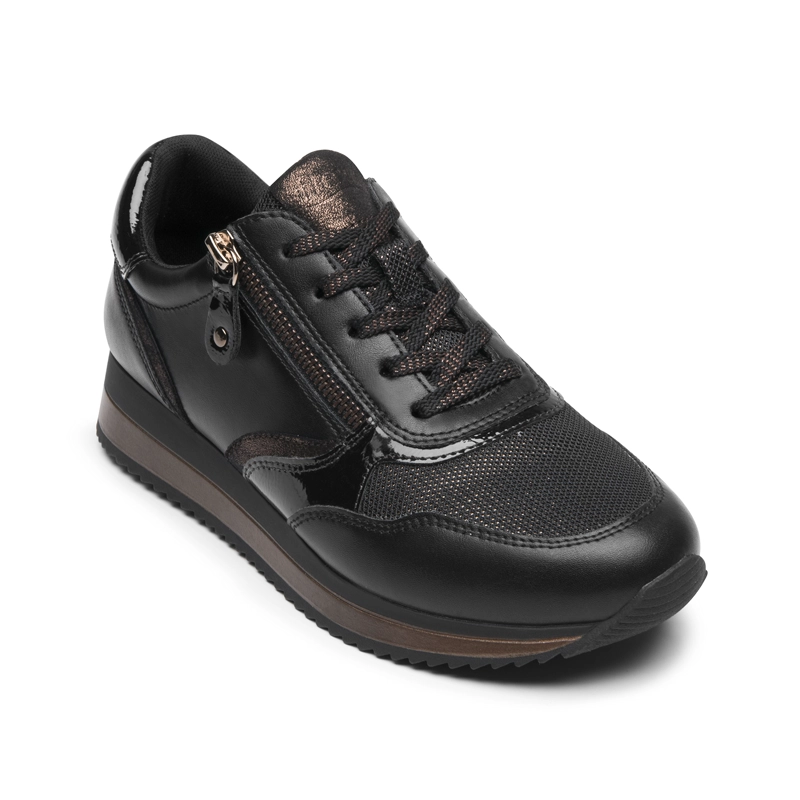 ZAPATILLA FLEXI MUJER SOMON 143702 NEGRA - 2