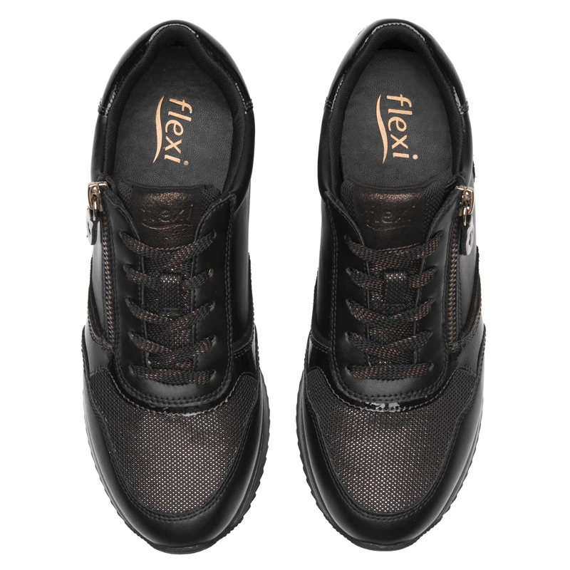 ZAPATILLA FLEXI MUJER SOMON 143702 NEGRA - 6