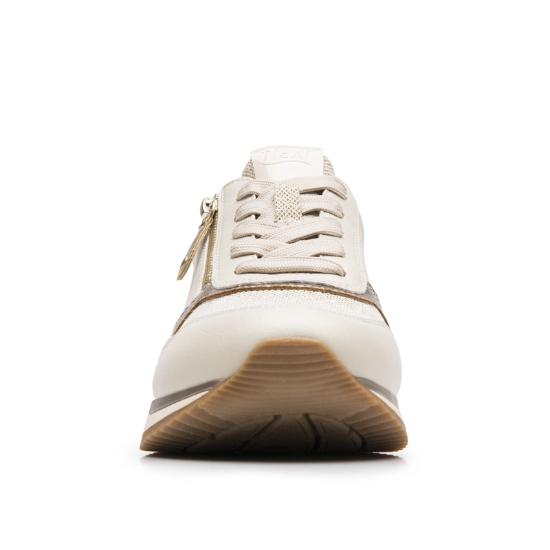 ZAPATILLA FLEXI MUJER SOMON 143702 BEIGE - 4