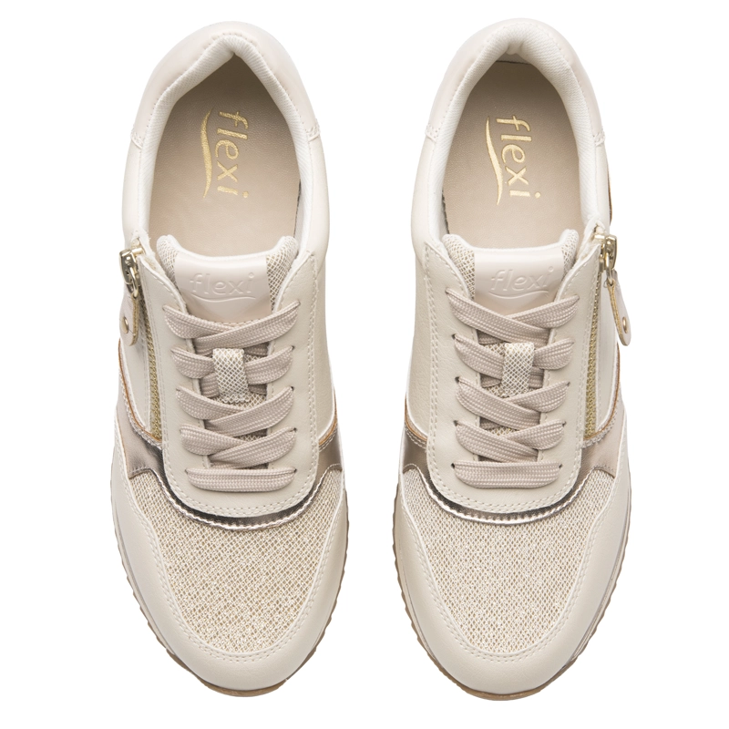 ZAPATILLA FLEXI MUJER SOMON 143702 BEIGE - 6