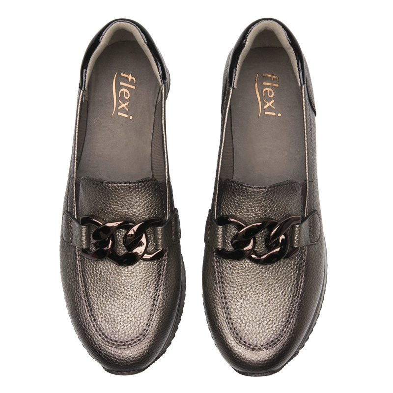 ZAPATO FLEXI MUJER SOMON 143701 METALIZADO - 6