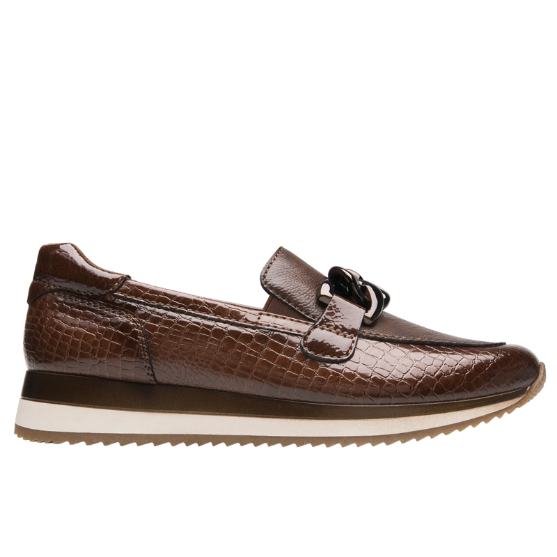 MOCASIN FLEXI MUJER SOMON 143701 CAFE - 1