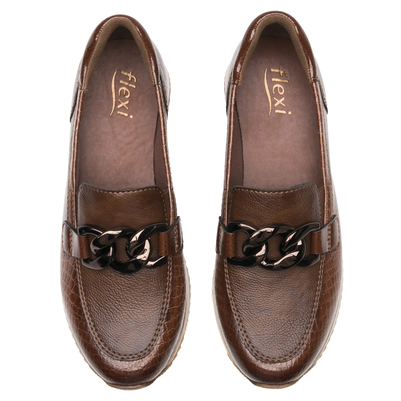 MOCASIN FLEXI MUJER SOMON 143701 CAFE - 6