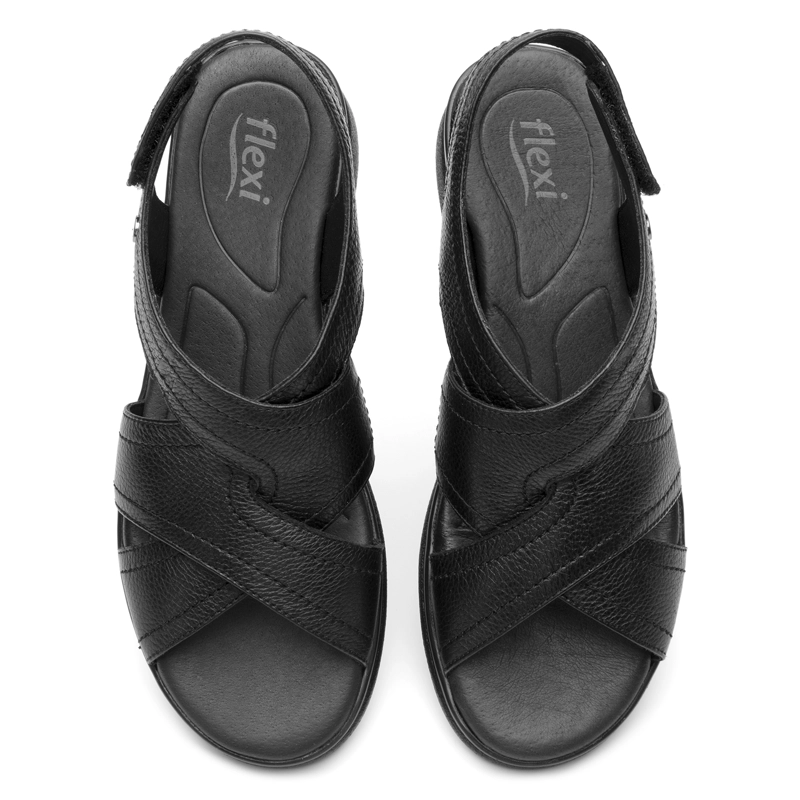 SANDALIA FLEXI MUJER DARIANA 124215 NEGRA - 6