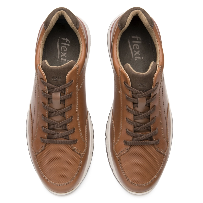 ZAPATILLA FLEXI HOMBRE DARIEL 421908 CAFE - 6