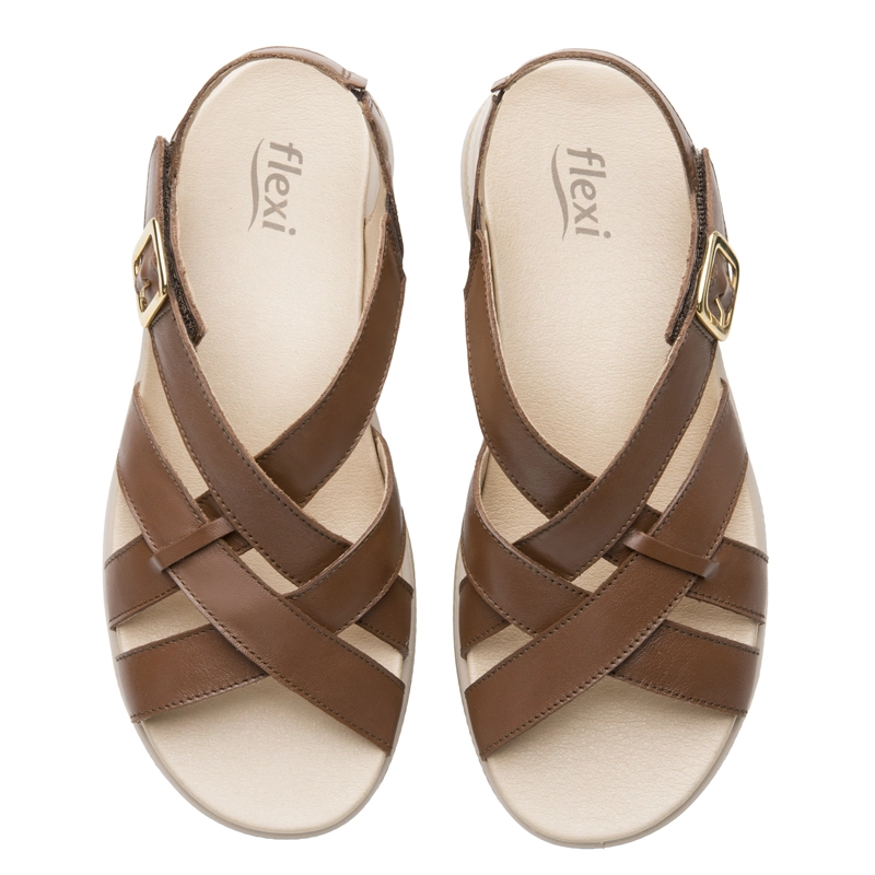 SANDALIA FLEXI MUJER VANYA 139802 CAFE - 6