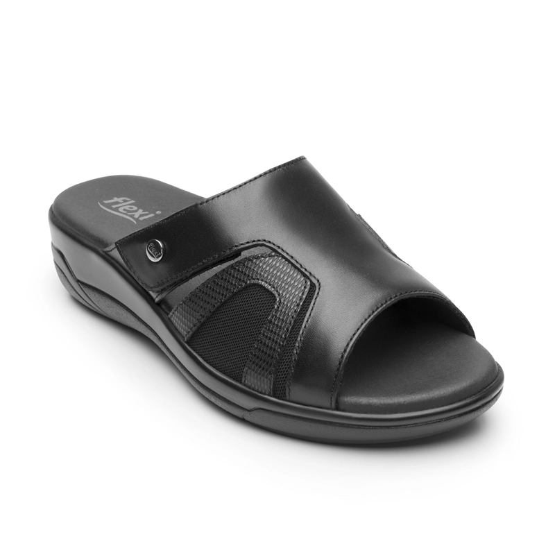 SANDALIA FLEXI MUJER SIWA 133708 NEGRA - 2