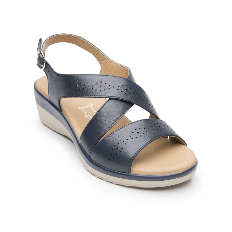 SANDALIA FLEXI MUJER AMAPOLA 116024 AZUL MARINO - 2