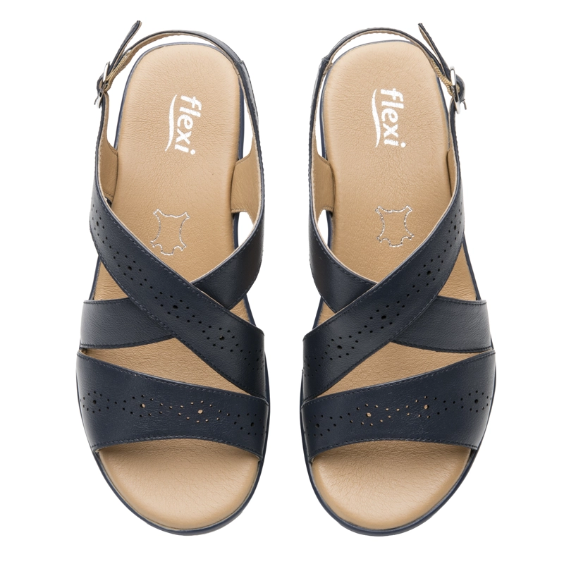 SANDALIA FLEXI MUJER AMAPOLA 116024 AZUL MARINO - 6