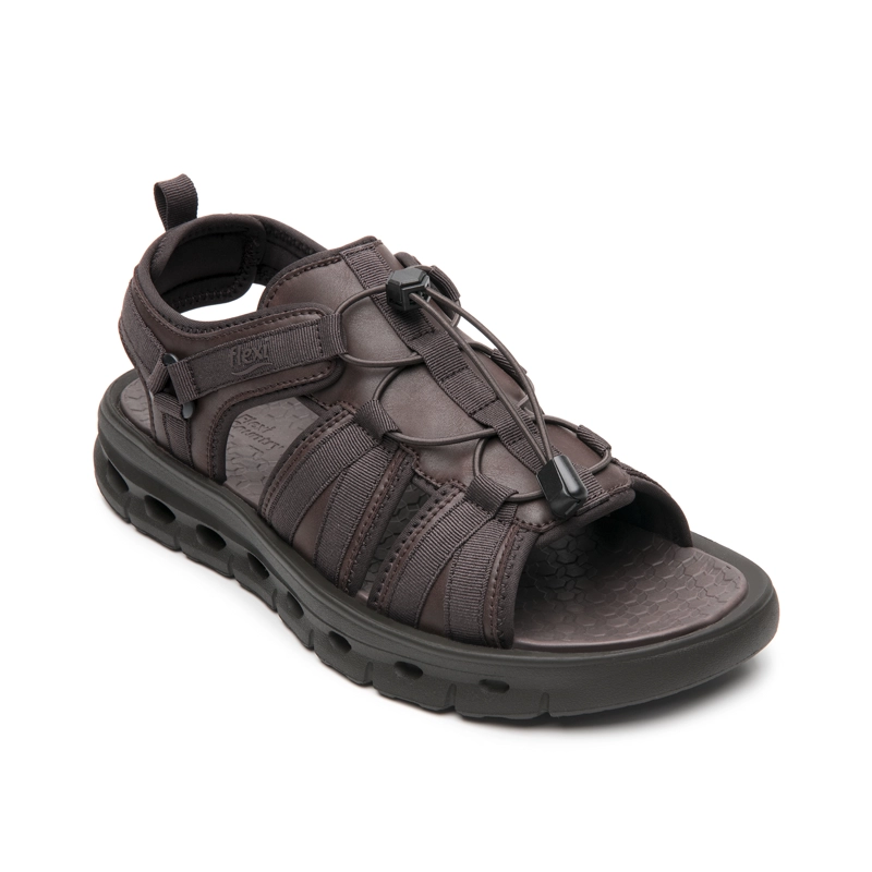 SANDALIA HOMBRE DEACON  424002 CAFE CHOCOLATE - 2