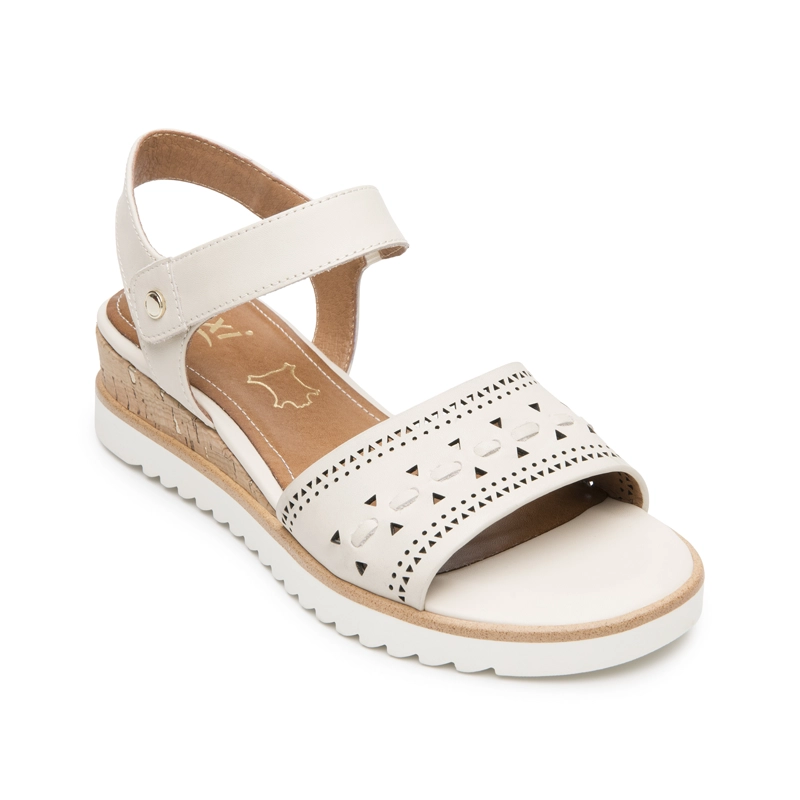 SANDALIA MUJER ROZE 141804 BEIGE - 2