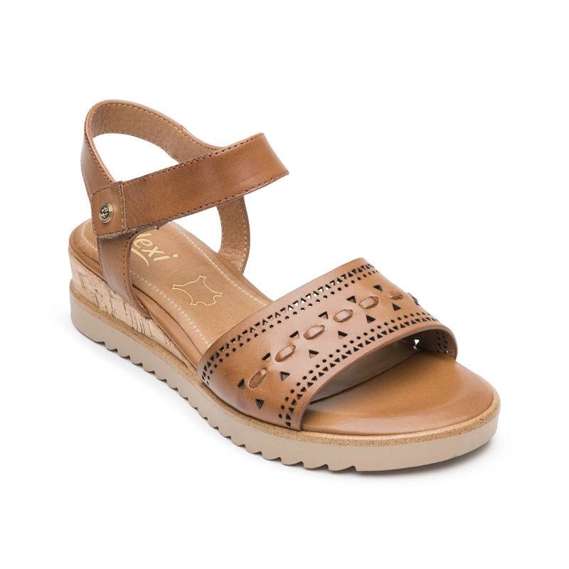 SANDALIA MUJER ROZE 141804 CAFE - 2