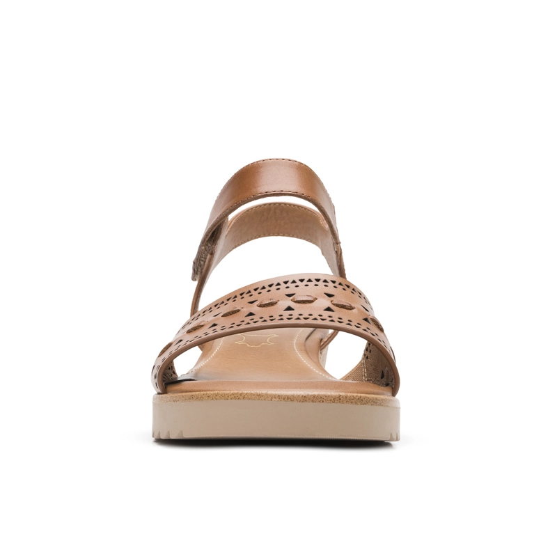 SANDALIA MUJER ROZE 141804 CAFE - 5