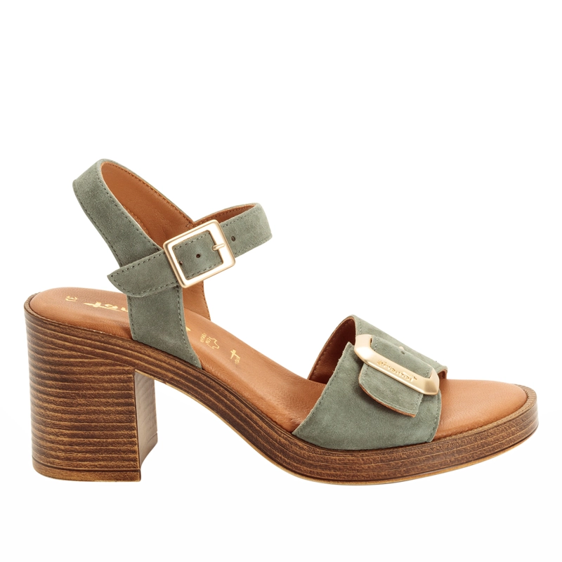 SANDALIA MUJER 28303-46 VERDE OLIVA 38.5