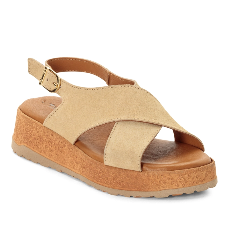 SANDALIA MUJER 28205-46 BEIGE - 2