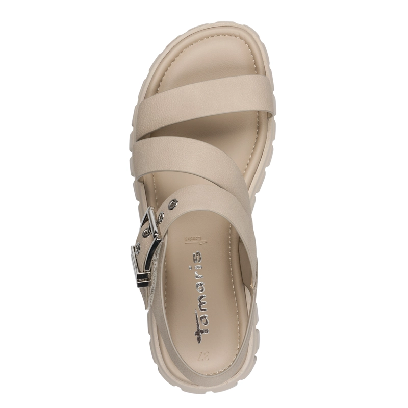 SANDALIA MUJER 28233-46 TAUPE - 5