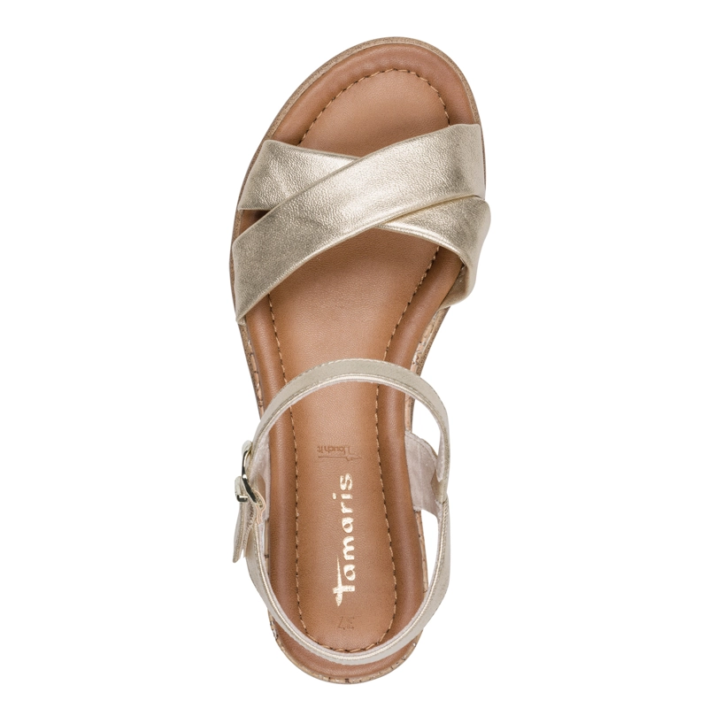 SANDALIA MUJER 28106-42 DORADA - 5