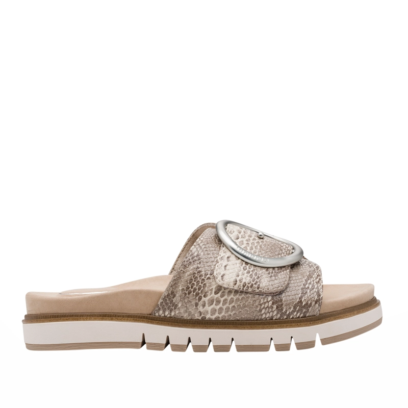 SANDALIA MUJER 87106-42 SERPIENTE BEIGE 38
