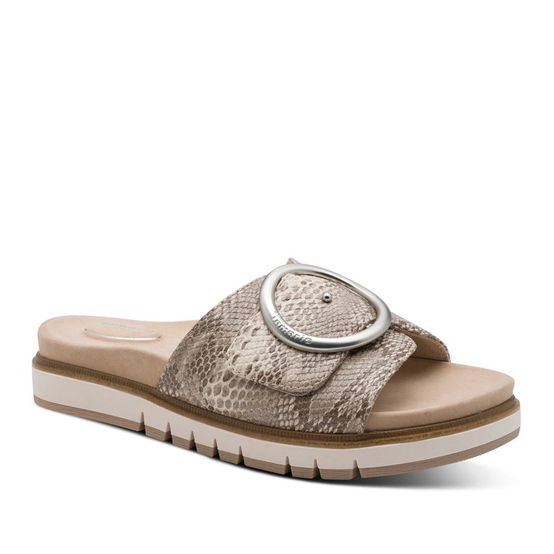 SANDALIA MUJER 87106-42 SERPIENTE BEIGE - 2