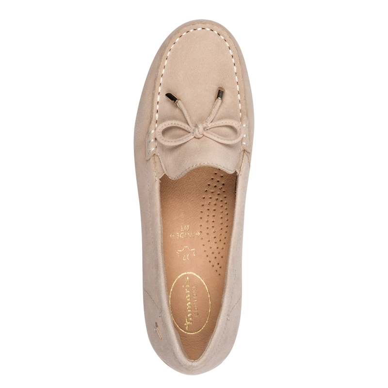MOCASIN MUJER 84600-44 BEIGE - 5