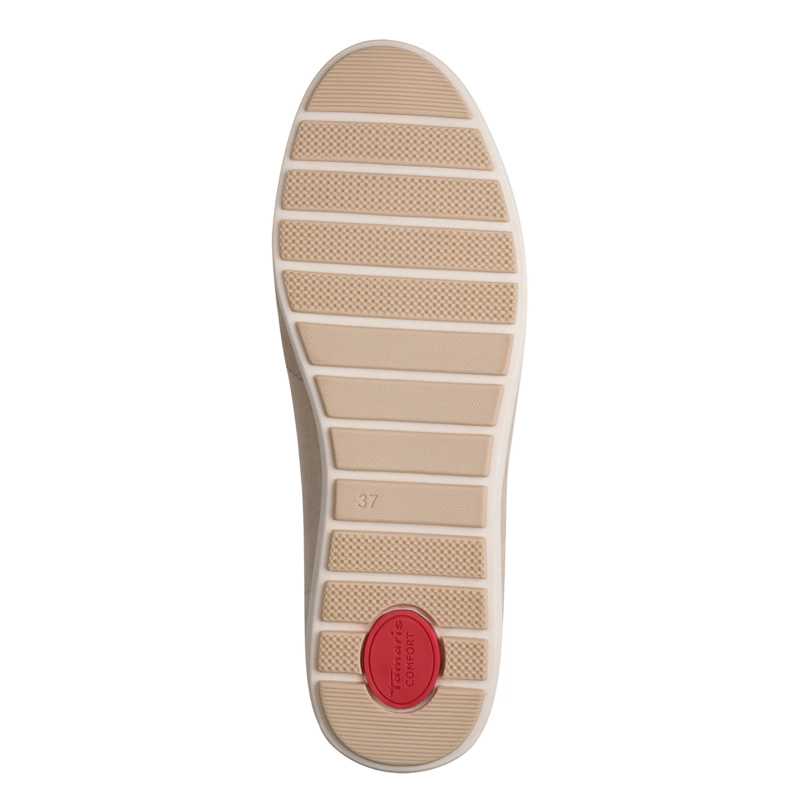 MOCASIN MUJER 84600-44 BEIGE - 6