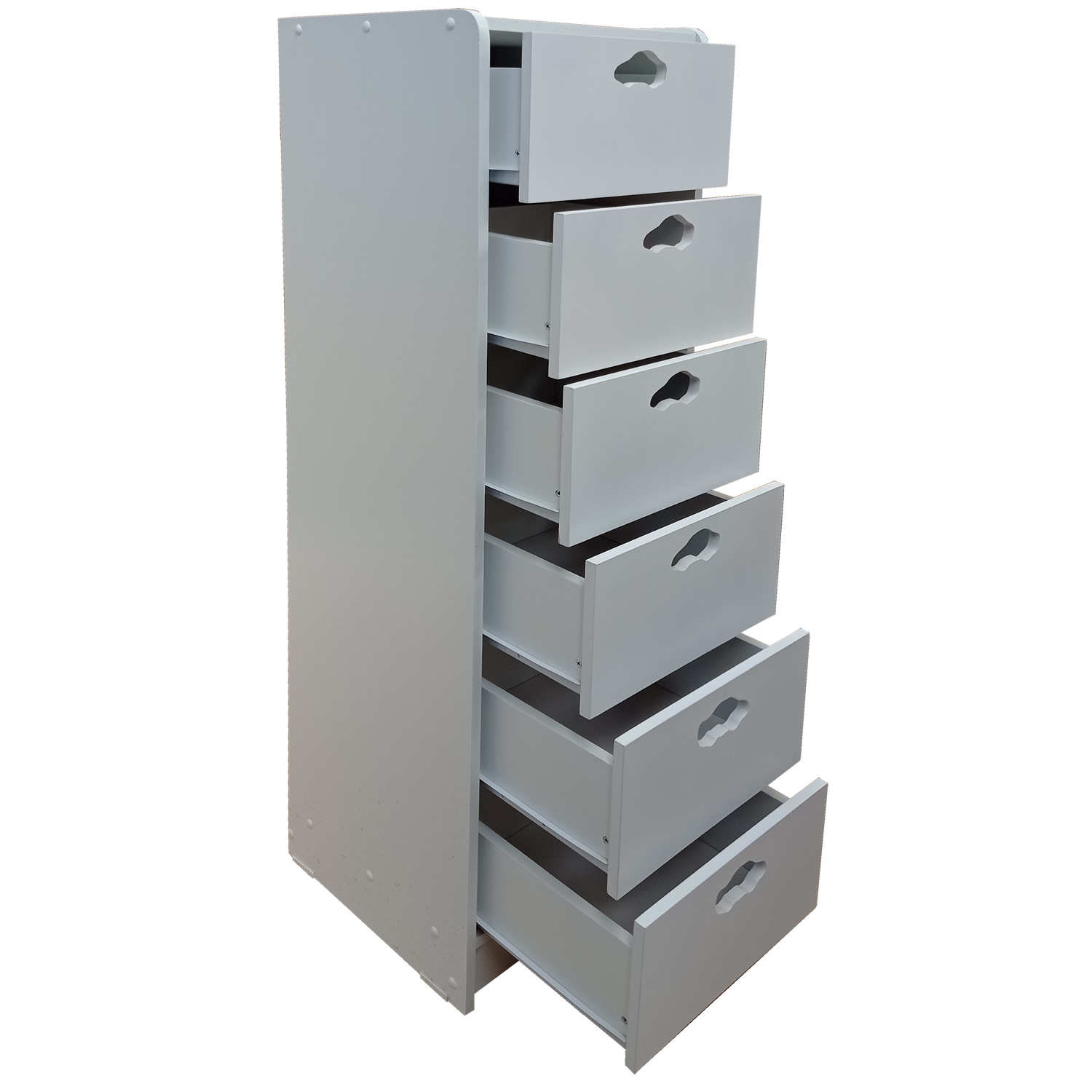 CAJONERA MUEBLES KIDS 6 CAJONES SLIM 135X40X40 - 2