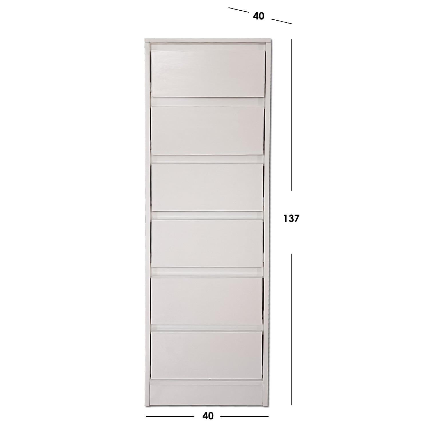 CAJONERA MUEBLES KIDS 6 CAJONES SLIM 135X40X40 - 3