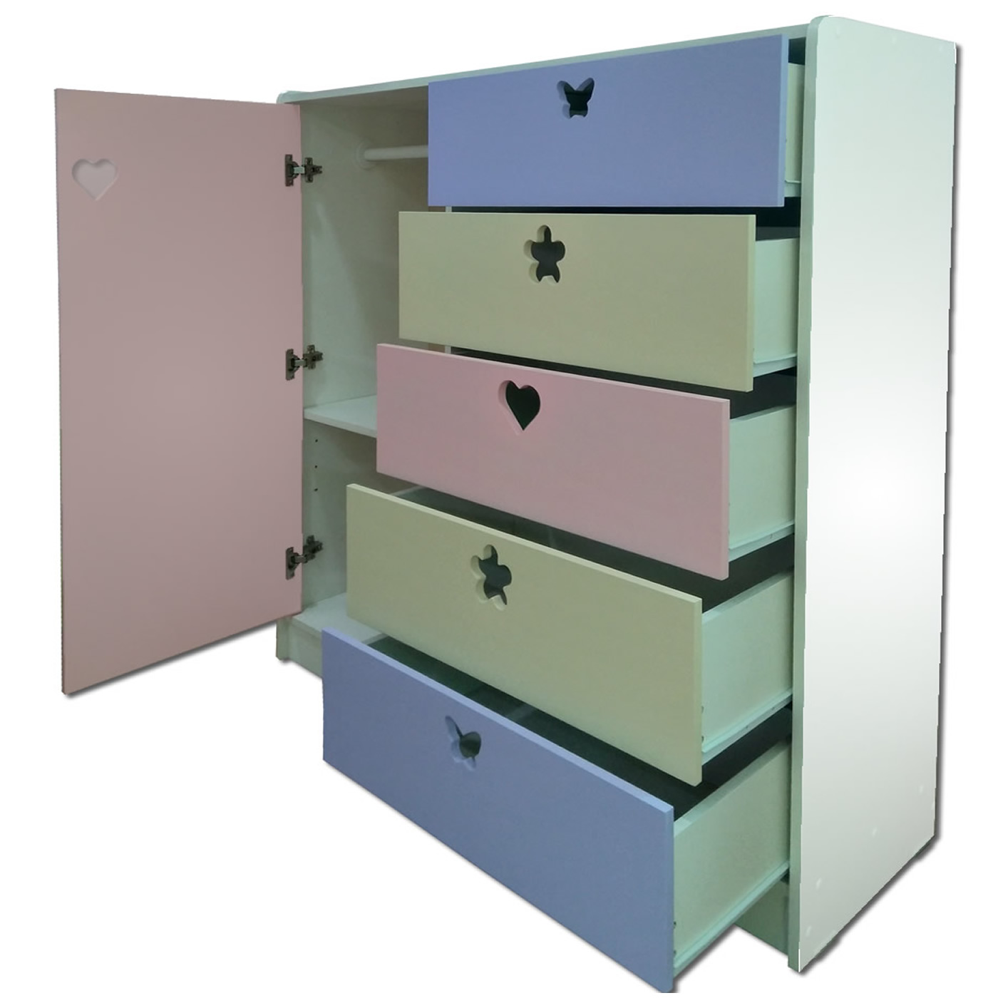 MINI CLÓSET MUEBLES KIDS LILA CREMA - 2