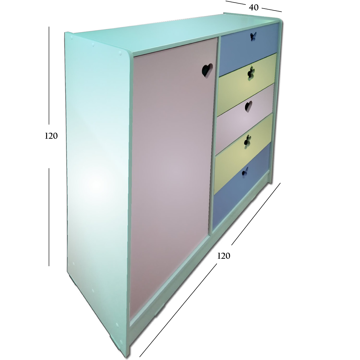 MINI CLÓSET MUEBLES KIDS LILA CREMA - 4