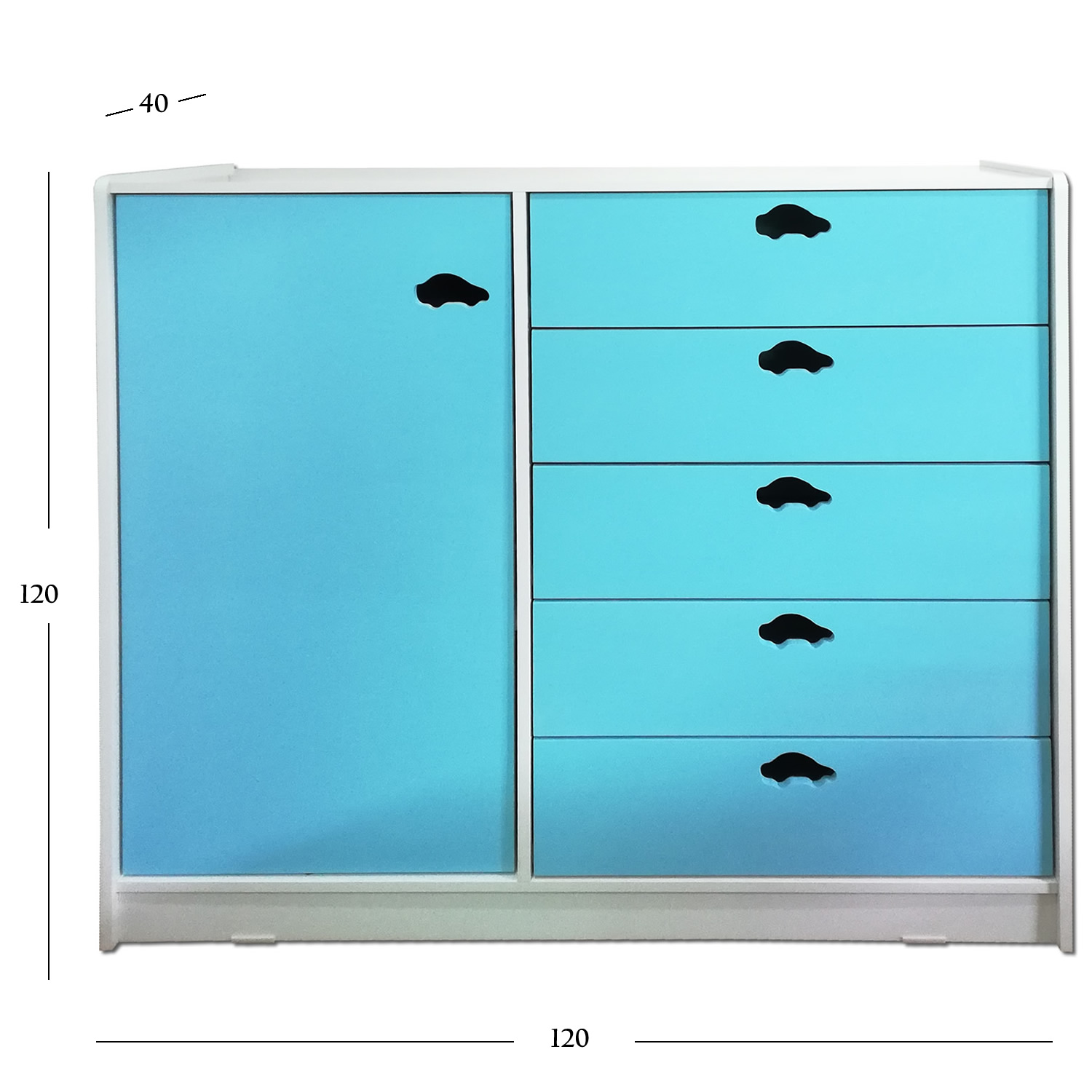 MINI CLÓSET MUEBLES KIDS CELESTE - 4