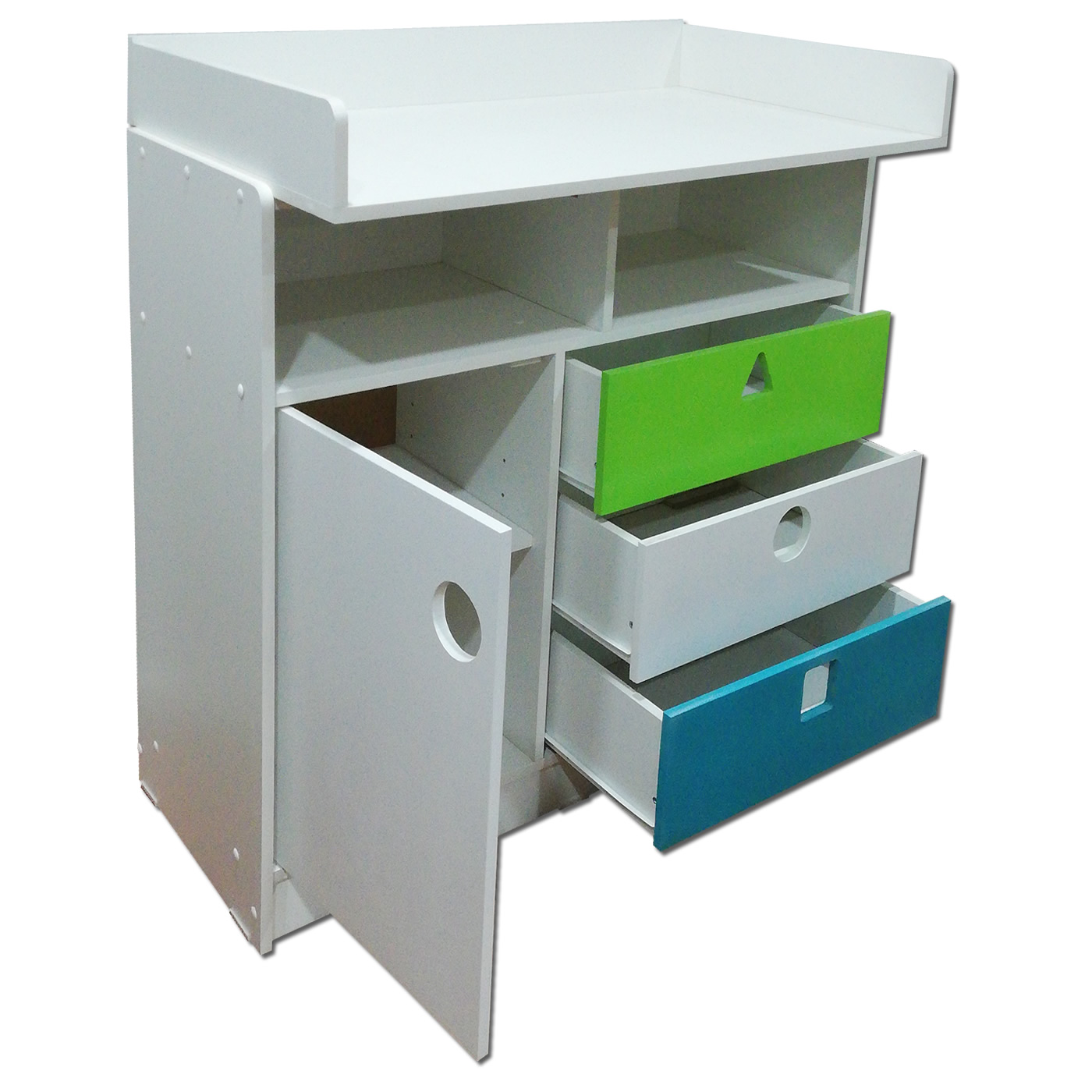 CÓMODA MUEBLES KIDS CALIPSO MUDADOR GEOMETRICO - 2