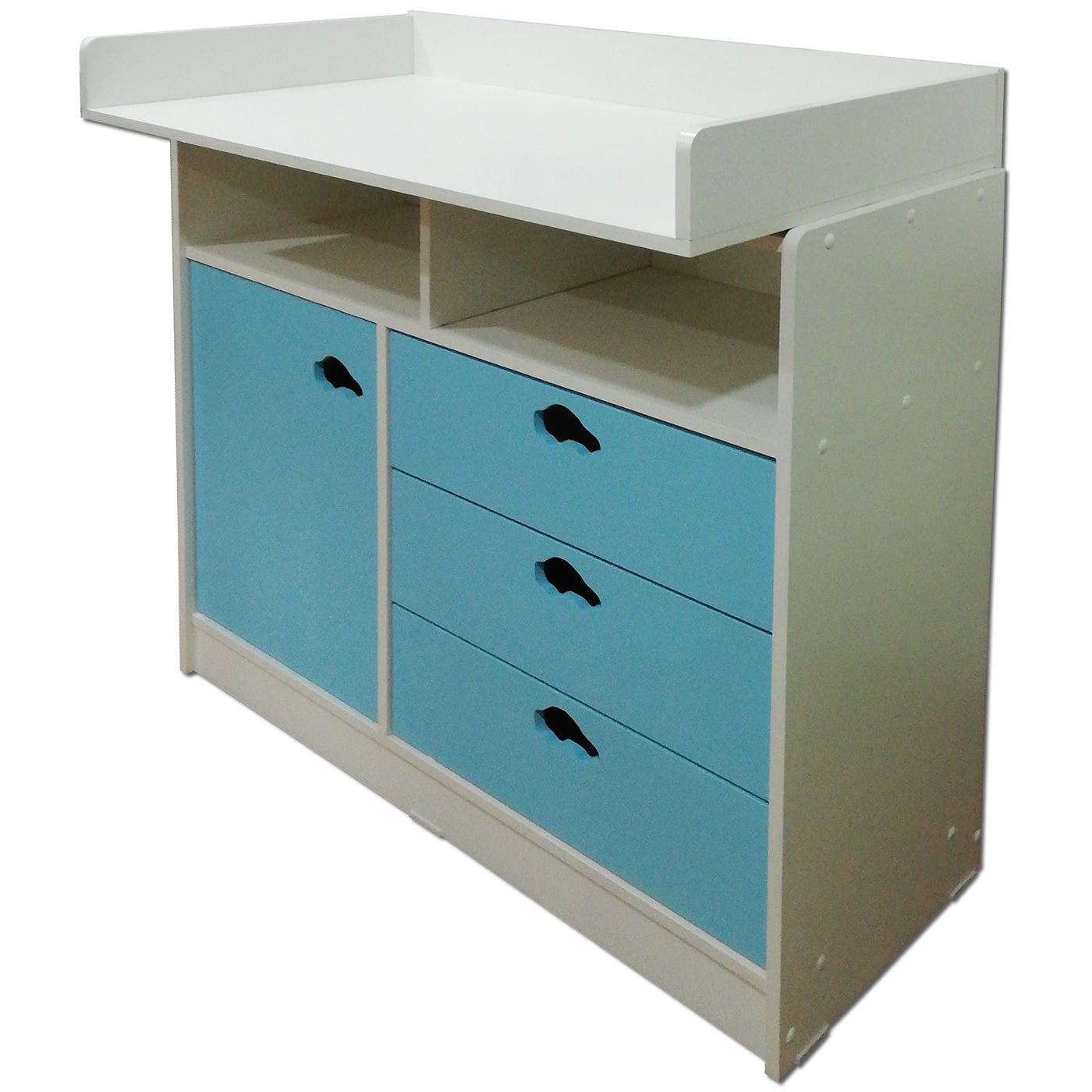 CÓMODA MUEBLES KIDS CELESTE MUDADOR AUTO - 1
