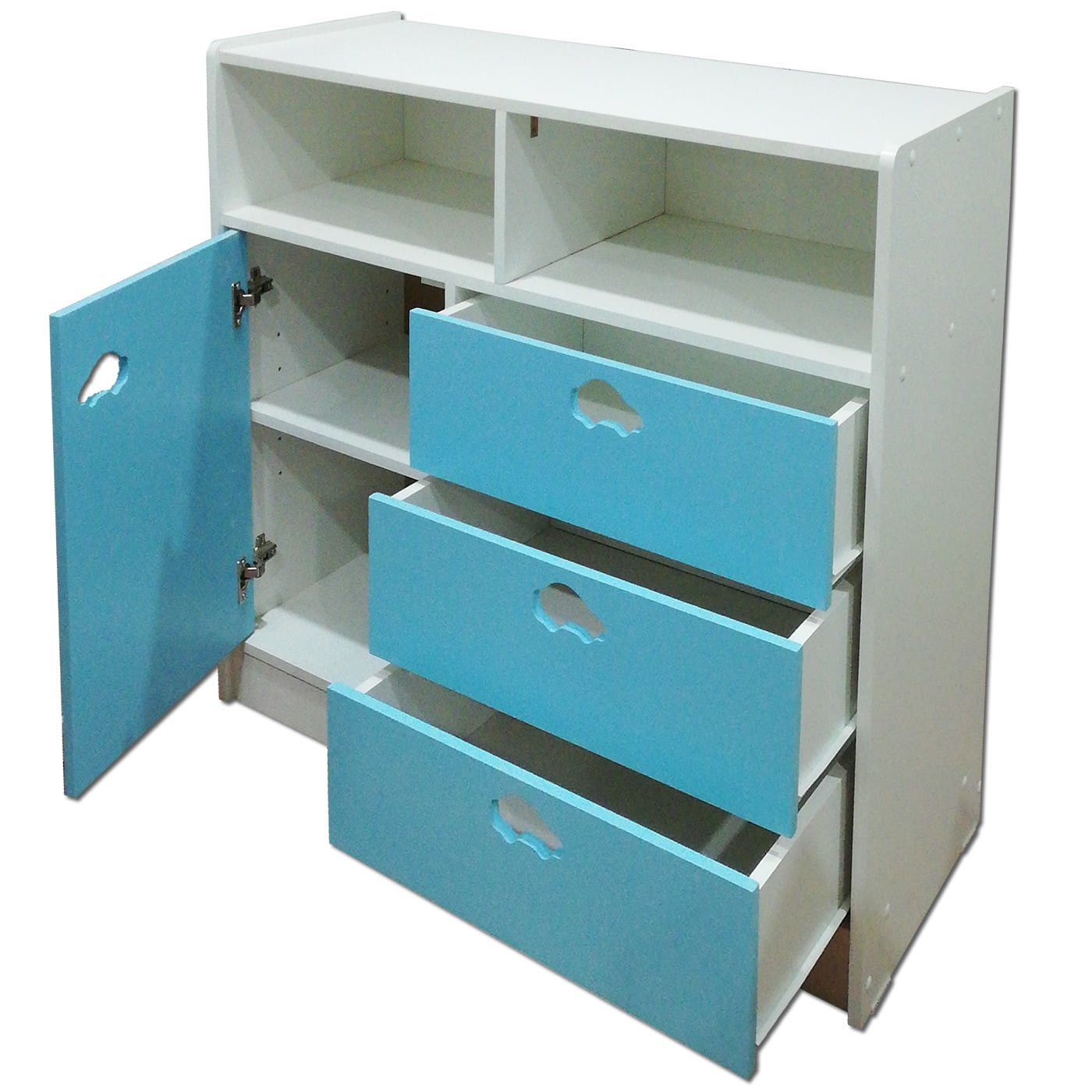 CÓMODA MUEBLES KIDS CELESTE MUDADOR AUTO - 3