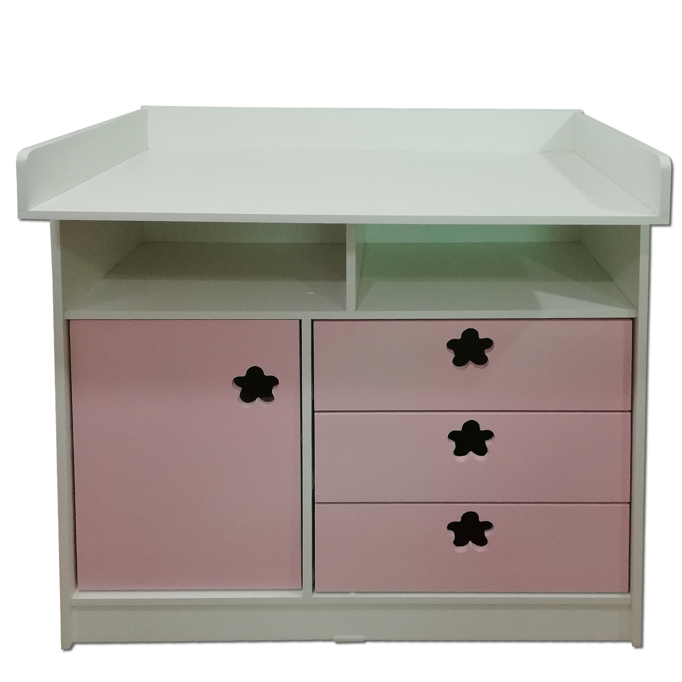 CÓMODA MUEBLES KIDS ROSADO MUDADOR - 1