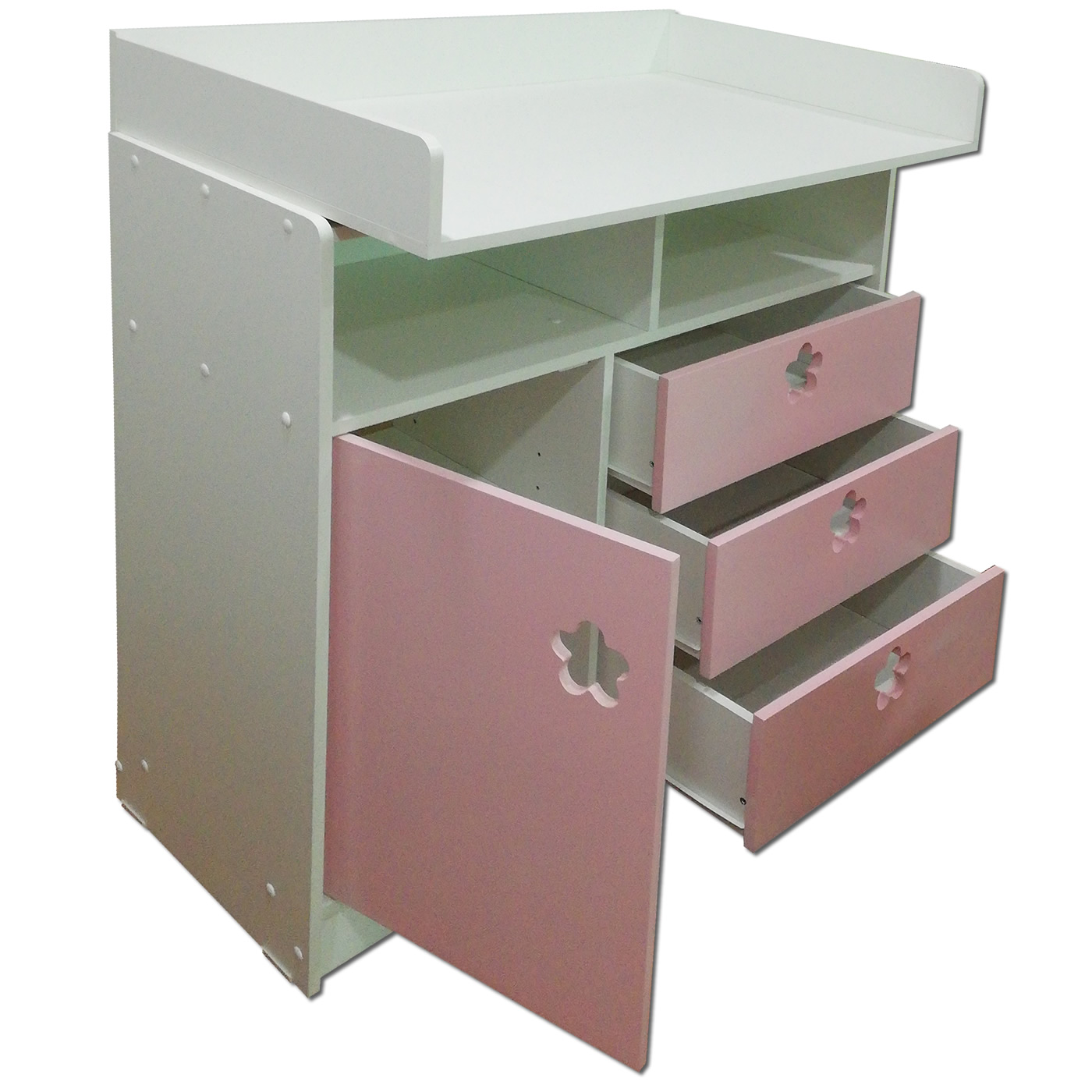 CÓMODA MUEBLES KIDS ROSADO MUDADOR - 2