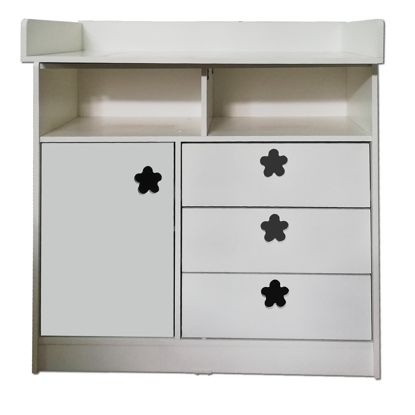 CÓMODA MUEBLES KIDS BLANCO MUDADOR FLOR - 1