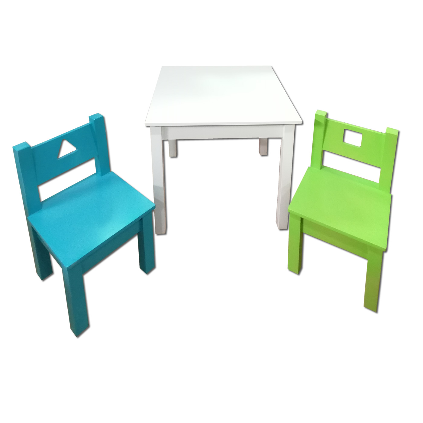 MESA MUEBLES KIDS CON SILLAS INFANTIL GEOMETRICA - 3