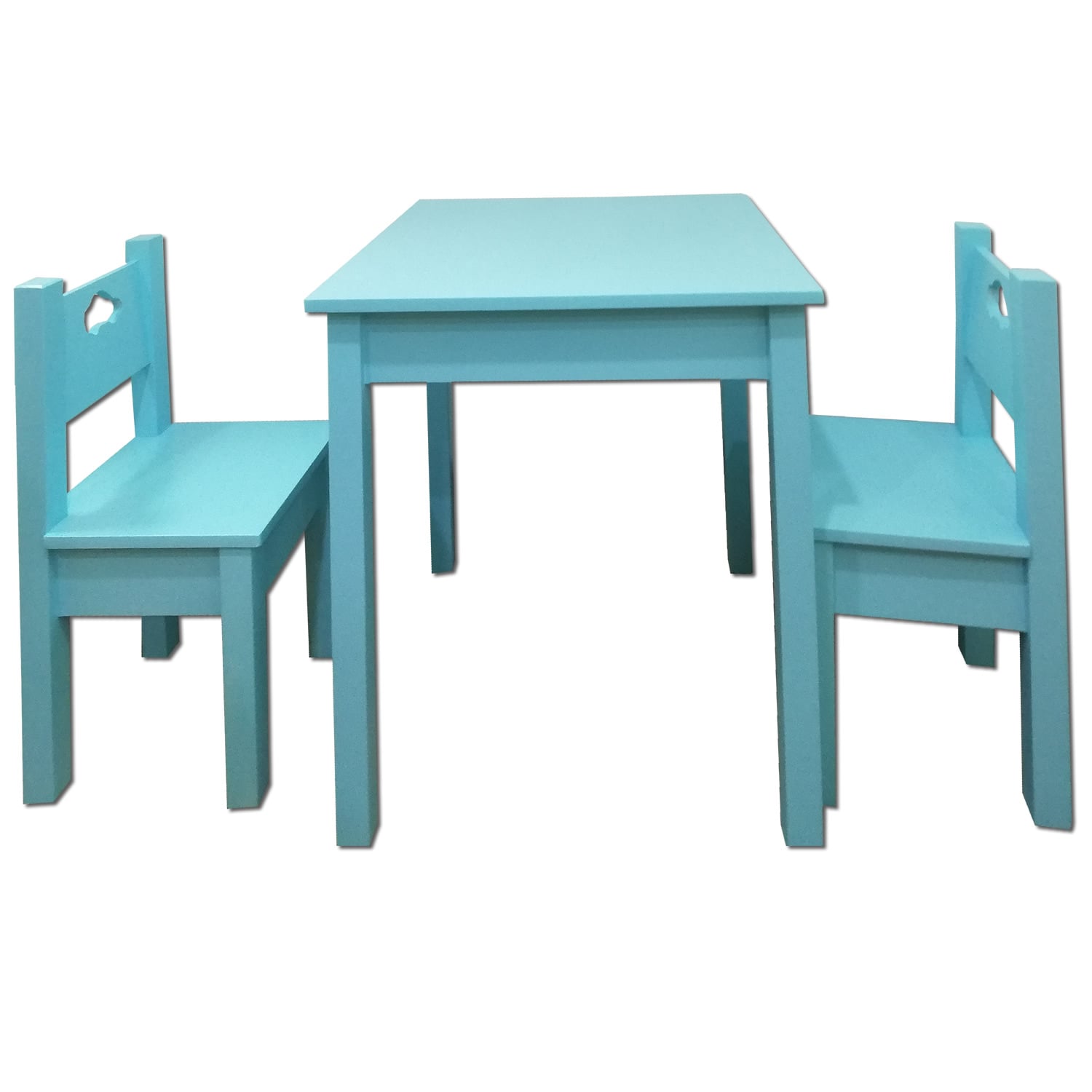 MESA MUEBLES KIDS CON SILLAS INFANTIL CELESTE - 2