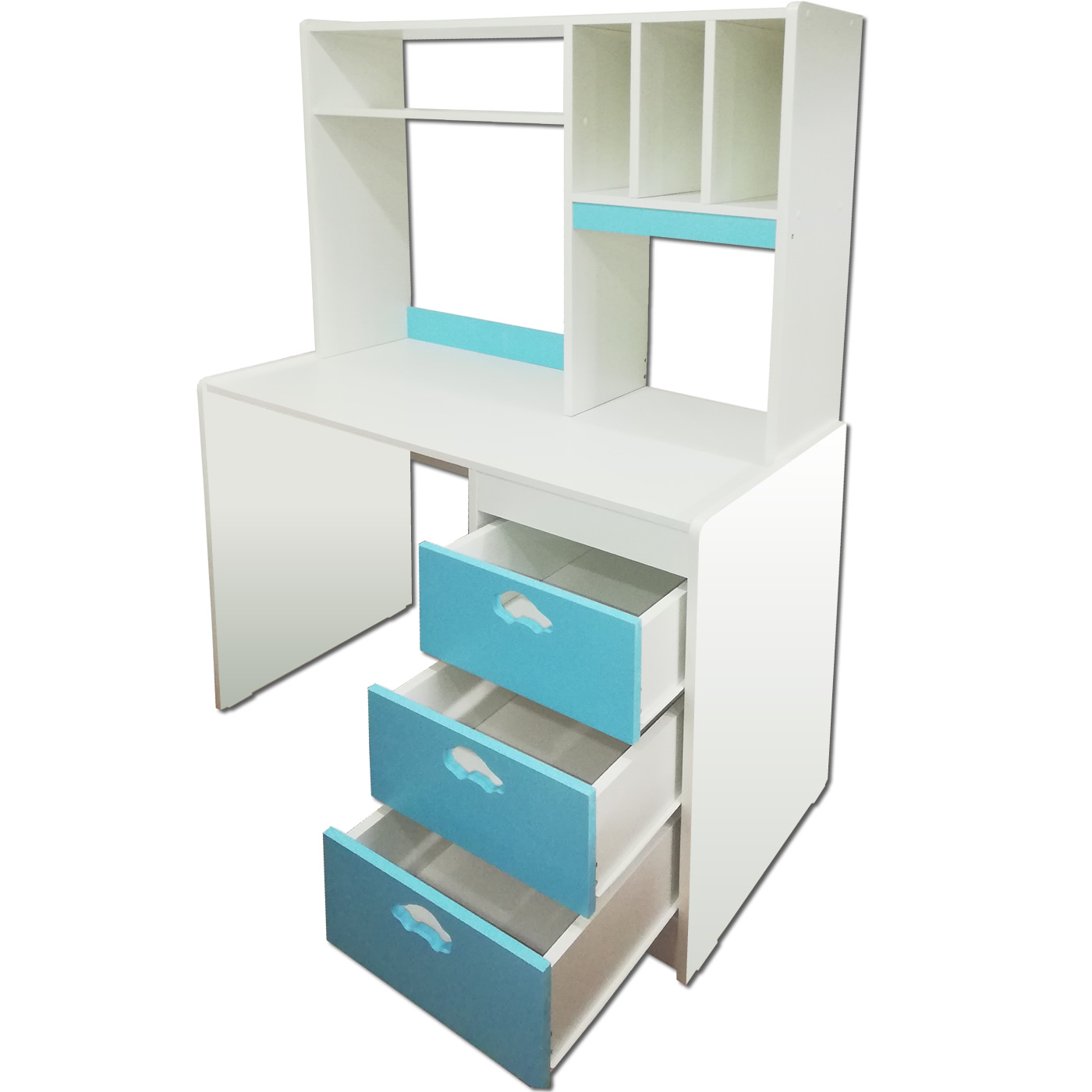 ESCRITORIO MUEBLES KIDS CON ELEVACION CELESTE - 1