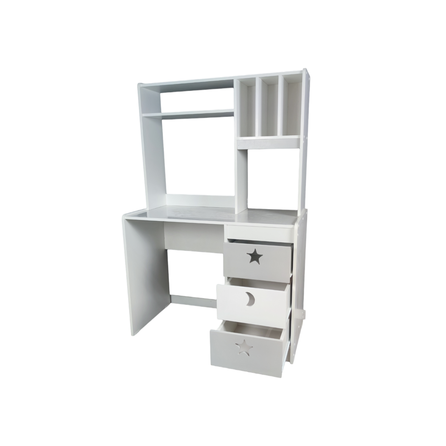 ESCRITORIO MUEBLES KIDS CON ELEVACION BLANCO GRIS - 3
