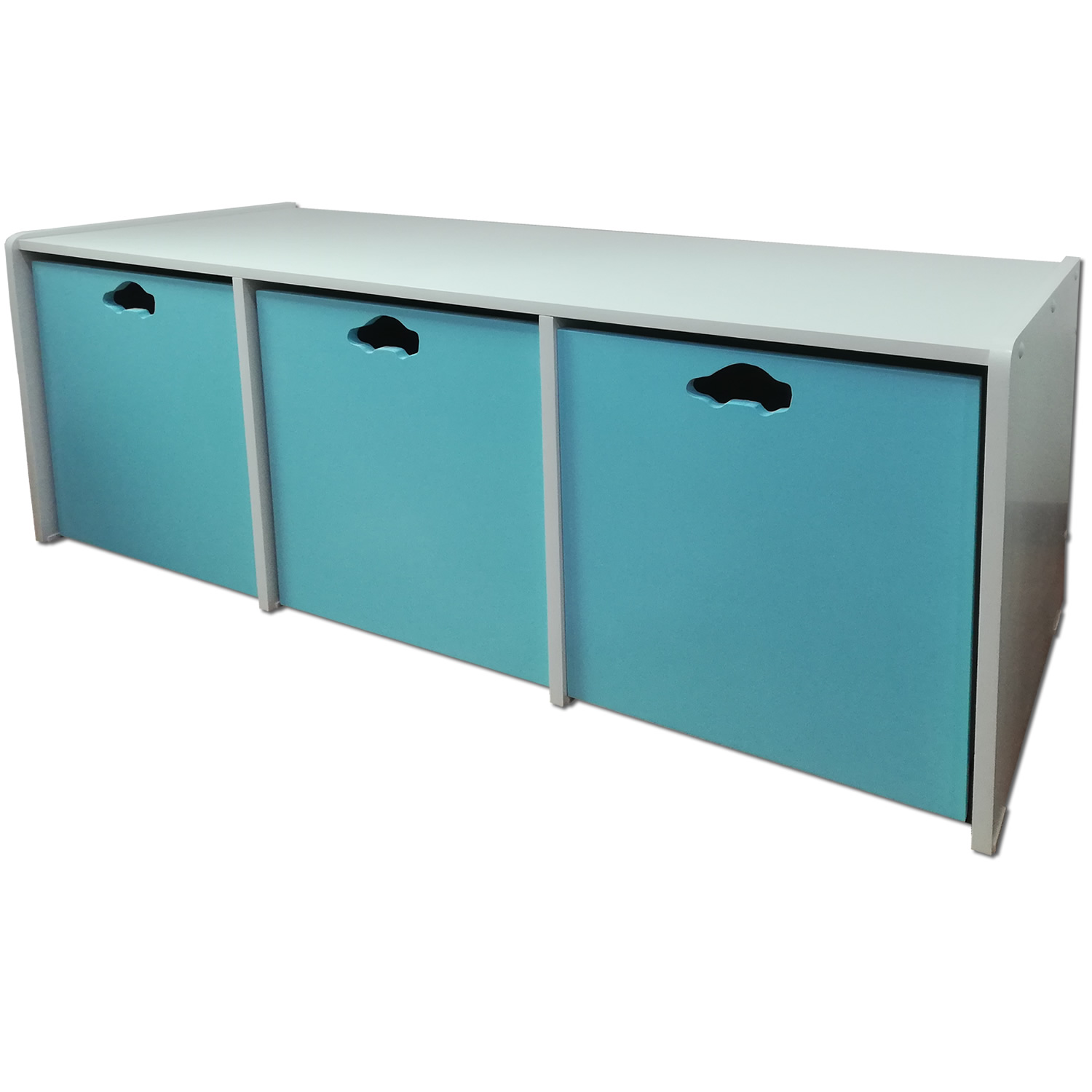 JUGUETERA MUEBLES KIDS 3 CAJONES CELESTE - 1