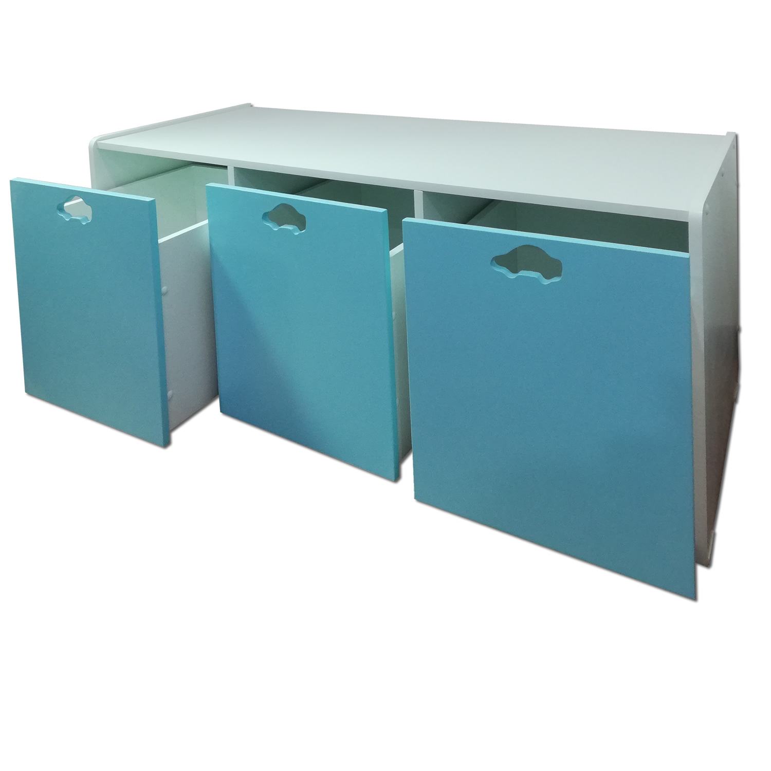JUGUETERA MUEBLES KIDS 3 CAJONES CELESTE - 3