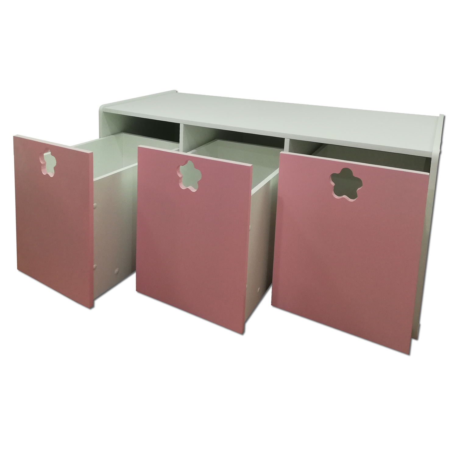 JUGUETERA MUEBLES KIDS 3 CAJONES ROSADO - 3